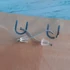 Kép 2/4 - Egyedi hímes tojás fülbevaló - kék kantárminta